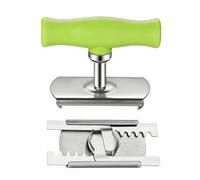 Abrelatas de cocina ajustable antideslizante, 1 abrebotellas con mango fácil, asistente de rotación de goma, ayudante de cocina con fuerte tracción, para hombres, mujeres, ancianos, niños Fe