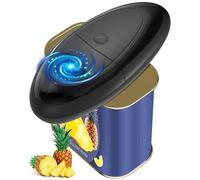 Abrelatas eléctrico, abrelatas eléctrico para todos los tamaños de latas, tapa sin bordes afilados, abrelatas automático One Touch para personas mayores, dispositivo de cocina para artritis y manos