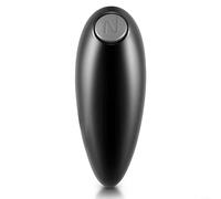 Abrelatas eléctrico automático de borde liso con un solo toque, manos libres, accesorio de cocina para artritis, ancianos, personas mayores, negro, 17 x 6 x 4 cm