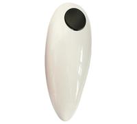 Abrelatas eléctrico de Borde Liso for Botellas, Funciona a Pilas, un Solo Toque, Ideal for Manos débiles, Todo Tipo frascos(White)