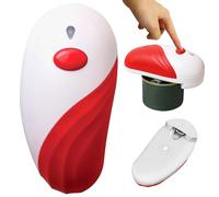 Abrelatas eléctrico para cualquier tamaño de lata Abrelatas automático apto para alimentos manos libres Abridores portátiles que funcionan con baterías para personas mayores con borde liso Abridore