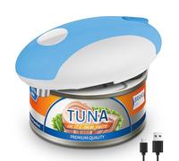 Abrelatas Eléctrico Recargable por USB - Funciona con Pilas, Operación Automática con un Solo Toque, Soporte Magnético para la Tapa & Corte Suave, Inalámbrico & Fácil de Usar para Personas Mayores