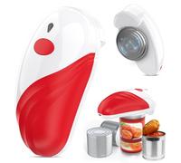 Abrelatas eléctrico, recargable y cable USB, abrelatas automático con operación de un solo toque, seguro para todos los tamaños de latas, abrelatas de cocina para personas mayores, artritis y mamá