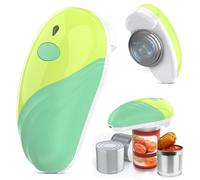 Abrelatas eléctrico, recargable y cable USB, abrelatas automático con operación de un solo toque, seguro para todos los tamaños de latas, abrelatas de cocina para personas mayores, artritis y mamá