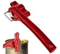 Abrelatas manual | Abrelatas manual | Abridor de latas de lado de alto rendimiento | Acero inoxidable bordes lisos Abrebotellas hecho a mano, abridor de seguridad manual Easy Turn para cocina