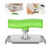Abrelatas Manual Acero Inoxidable, Abrebotellas Ajustable Abridor de Tarrosabrelatas, Abrelatas para Personas Mayores, Abridor de Botes para Personas con Poca Fuerza en las Manos (verde)