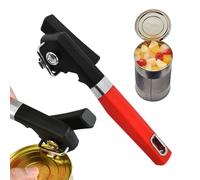 Abrelatas, manual: mango ergonómico, cuchillo de acero inoxidable a prueba de herrumbre, fácil de usar Apertura segura de latas para cocina, hogar, camping, picnic, viajes, práctico y confiable