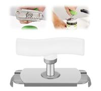 Abrelatas Manual, Multifuncional Abre Botes Tarros, Abridor de Botes, Herramienta Esencial Para Una Cocina Sin Esfuerzo (Blanco)