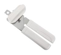 Abrelatas multifunción KitchenCraft con destapador de botellas incorporado, 18 cm, blanco/plateado