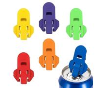 Abrelatas para latas de bebida, 6 piezas abrelatas manual herramienta de abridor de botellas portátil para acampar RV festivales restaurante viajes en reuniones familiares cocina