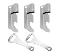 Abrelatas Plegable De 3 Piezas Y Abridor De Botellas De 2 Piezas, Abridor De Tapa De Bebida, Abrelatas De Acero Inoxidable, Mini Abridor De Botellas, Abrelatas Portátil