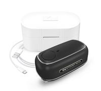 Abrelatas recargable Orbit One de Kitchen Mama: Funcionamiento manos libres, carga tipo C, apagado automático, borde liso, cuchilla de calidad profesional para latas grandes (negro)