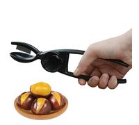 Abrenueces manual, abridor de castañas de metal antideslizante, herramienta multifuncional para romper nueces, clip de castaño portátil para el hogar y la cocina