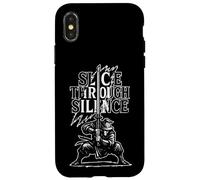 Ábrete paso por el silencio, samurái Carcasa para iPhone X/XS