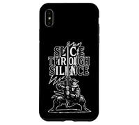 Ábrete paso por el silencio, samurái Carcasa para iPhone XS Max