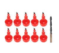 Abrevadero Automático para Pollos, Cubeta de Plástico Resistente, 6.5x4cm - Agua Fresca Continua, Diseño Antideslizante y Ecológico para Aves de Corral