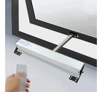 Abreventanas eléctrico con mando a distancia, carrera ajustable, alta potencia de empuje y tracción para tragaluces y ventilación de techo, solución inteligente para el hogar para una fácil