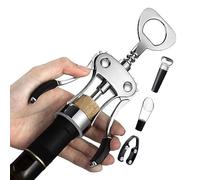 Abrevino manual | Herramienta para bar con forma de con cortador de hojas, para abrir botellas de vino, para cenas, bodas, bares, cocinas, restaurantes