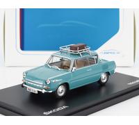ABREX 1/43 ŠKODA 1100 MBX 1969 VERDE MODELISMO MODELO ESTÁTICO DIECAST