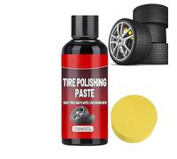 Abriantador de Neumáticos | Abrillantadora de 50ml con Esponja Aplicadora | Limpiador de Ruedas,Deja como Nuevo Camiones Motocicletas Autocaravanas Brillo Duradero Protección y Ennegrecimiento