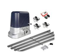 Abridor automático de Puerta corredera, Motor de Cierre para Puertas giratorias automáticas con Cremallera de 4 m, fácil de Instalar (Kit F)