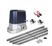 Abridor automático de Puerta corredera, Motor de Cierre para Puertas giratorias automáticas con Cremallera de 4 m, fácil de Instalar (Kit E)