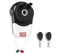 Abridor Automático de Puerta Enrollable con 2 Mandos a Distancia, Motor de 800N y Luz LED, Abridor Electrónico de Persiana para Garaje, Tienda, Almacén, Granja y Granero
