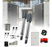 Abridor automático de puerta oscilante, motor eléctrico con seguridad antipellizcos para puertas de hasta 3,5 m de ancho y 400 kg de capacidad de peso, funcionamiento con control remoto