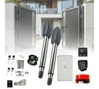 Abridor automático de puerta oscilante, motor eléctrico con seguridad antipellizcos para puertas de hasta 3,5 m de ancho y 400 kg de capacidad de peso, funcionamiento con control remoto