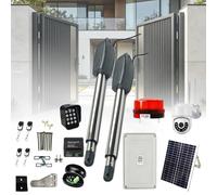 Abridor automático de puerta oscilante, motor eléctrico con seguridad antipellizcos para puertas de hasta 3,5 m de ancho y 400 kg de capacidad de peso, funcionamiento con control remoto
