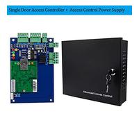 Abridor automático de puertas comerciales Cuatro puertas wiegand TCP/IP Red de panel de control de control de acceso RFID Software de sistema de control de acceso DC12V Caja de fuente de alimentació