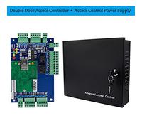 Abridor automático de puertas comerciales Cuatro puertas wiegand TCP/IP Red de panel de control de control de acceso RFID Software de sistema de control de acceso DC12V Caja de fuente de alimentació