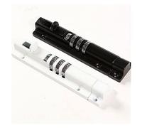Abridor automático de puertas comerciales Puerta de la ventana Puerta de seguridad Bolt 3 Dial Combinación de bloqueo deslizante Cerradura con acabado blanco y negro(Nero)