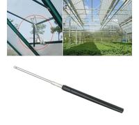 Abridor automático de ventana de invernadero alimentado por energía solar, control de temperatura, barra de ventilación para el cuidado de plantas de jardín