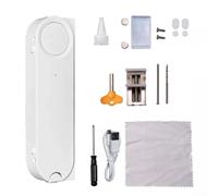 Abridor automático de ventana para control de voz alimentado por energía solar, aplicación deslizante remoto para motor de ventana, ABS, color blanco