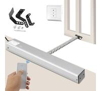 Abridor automático de ventanas con interruptor de pared y control remoto, diseño de doble cadena de fuerza 400N, funcionamiento silencioso para tragaluces, invernaderos y ventilación de techo