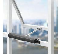 Abridor automático de ventanas de 24 V, actuador eléctrico de cadena con mando a distancia para tragaluces y ventilación de techo (400 mm), fácil circulación de aire fresco