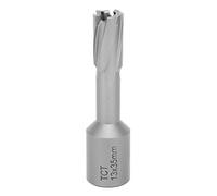 Abridor de agujeros TCT, cortador de brocas de núcleo anular hueco de vástago plano, 14x35mm, herramienta de Hardware Manual para perforar materiales complicados (13 * 35mm)