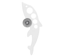 Abridor de ampollas para enfermería y farmacia en forma de disyuntor, fabricado en ABS duradero, 12 cm, con lima integrada y orificios de sujeción, ideal para ampollas de vidrio con seguridad