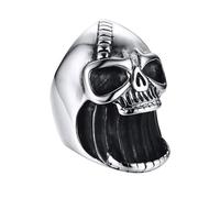 Abridor de anillos de calavera punk, herramienta de joyería gótica, accesorios para motociclistas, abridor de botellas de cerveza vintage de calavera, para fiesta de , para bar, club