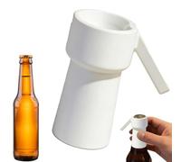 Abridor de botellas automático de 7 x 4 x 2,5 cm, abridor de botellas de ABS con imán para cerveza, cola, refrescos, tapa , herramienta de cocina, accesorios de regalo para hombres