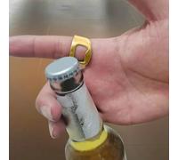 abridor de botellas con anillo, abridor de barras | Herramienta creativa para barra de cerveza - Anillo de barman portátil de acero de titanio, de botellas de dedo, anillo de fiesta de dedo ve