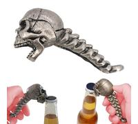 Abridor de botellas con cabeza de calavera, abrebotellas de esqueleto, abridor de botellas de bebidas para bar y fiesta