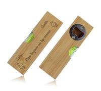Abridor De Botellas Con Nivel De Burbuja De Madera Personalizado, Regalo Grabado A Medida Para Papá, Marido O Manitas; Ideal Para El Día Del Padre, Un Cumpleaños O Como Regalo De Jubilación Para Él