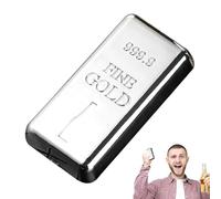 Abridor de botellas de cerveza, abrelatas de ladrillo dorado simulado, herramienta portátil para latas de cerveza, herramienta de pestaña de refresco para camping, cocina