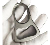 Abridor de botellas de cerveza de titanio, regalo de barra para abrir la parte superior de la cerveza, hecho a mano en titanio TC4 sólido, más resistente que los abrebotellas de latón y acero