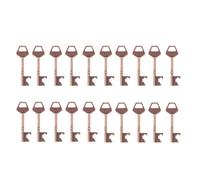Abridor de botellas de claves vintage | Rustic Wedding Guest Present with Customizable Tag Card & Twine | Sturdy Metal Party Favors for Weddings/Fiestas/Holidays | 20 oro 50 piezas Bulk Set (20