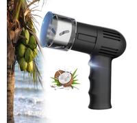 Abridor de botellas de coco, abridor eléctrico de agua de coco, herramienta de acero inoxidable para una fácil apertura y extracción de cáscara de coco