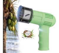 Abridor de botellas de coco, abridor eléctrico de agua de coco, herramienta de acero inoxidable para una fácil apertura y extracción de cáscara de coco