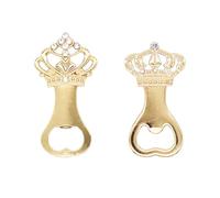 Abridor De Botellas De Corona De 2 Piezas, Abridor De Botellas De Corona Dorada, Abridor De Botellas Divertido, Abridor De Botellas De Cerveza Creativo, Abridor De Botellas De Fiesta